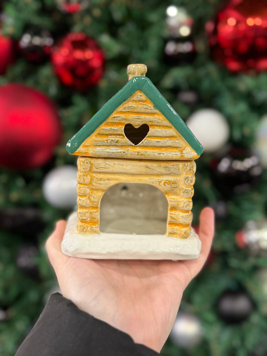 Winter Cabin Ski Chalet Oil Burner