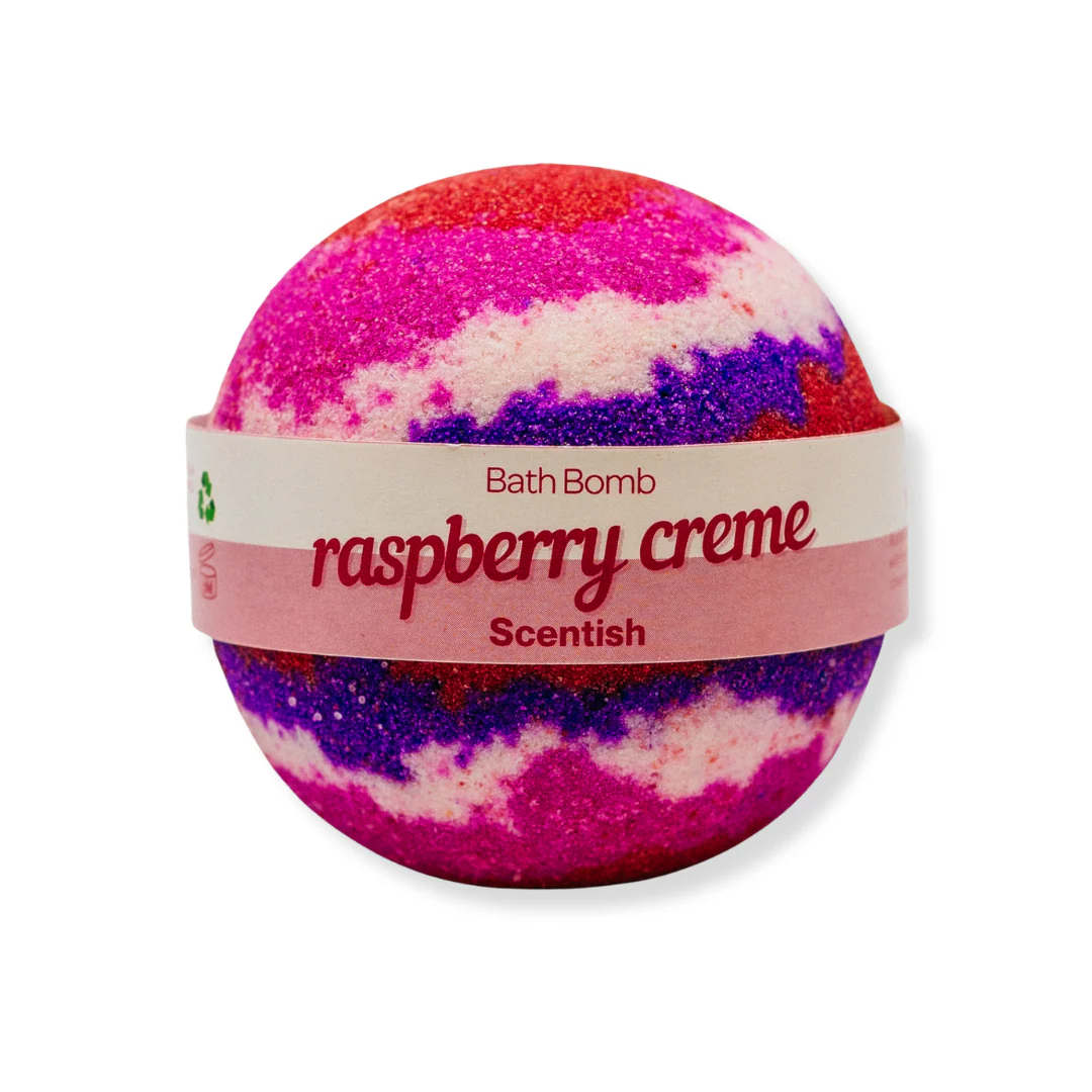 Raspberry Creme XL Bath Bomb
