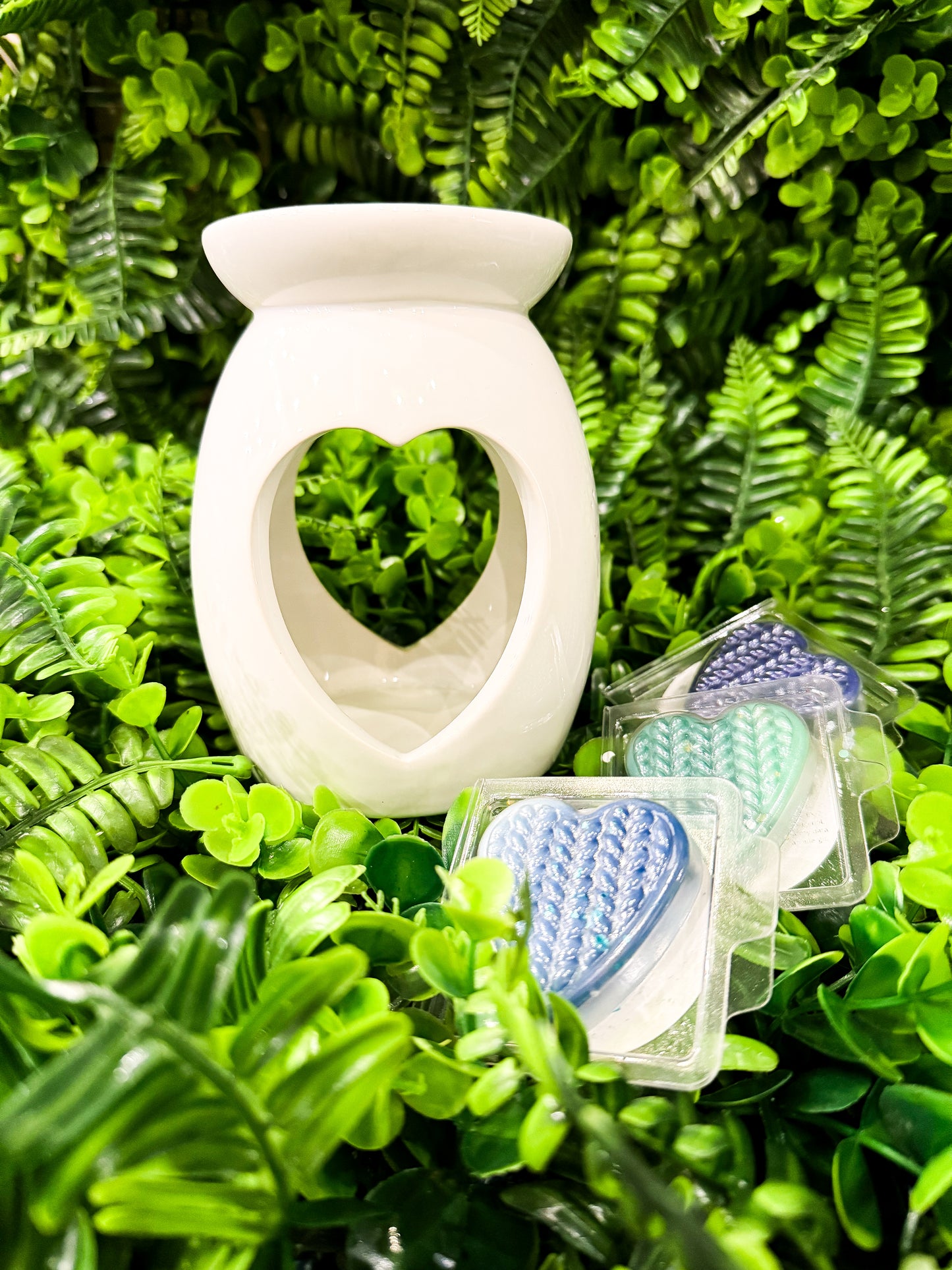 Tall Oval Heart Wax Melt Burner