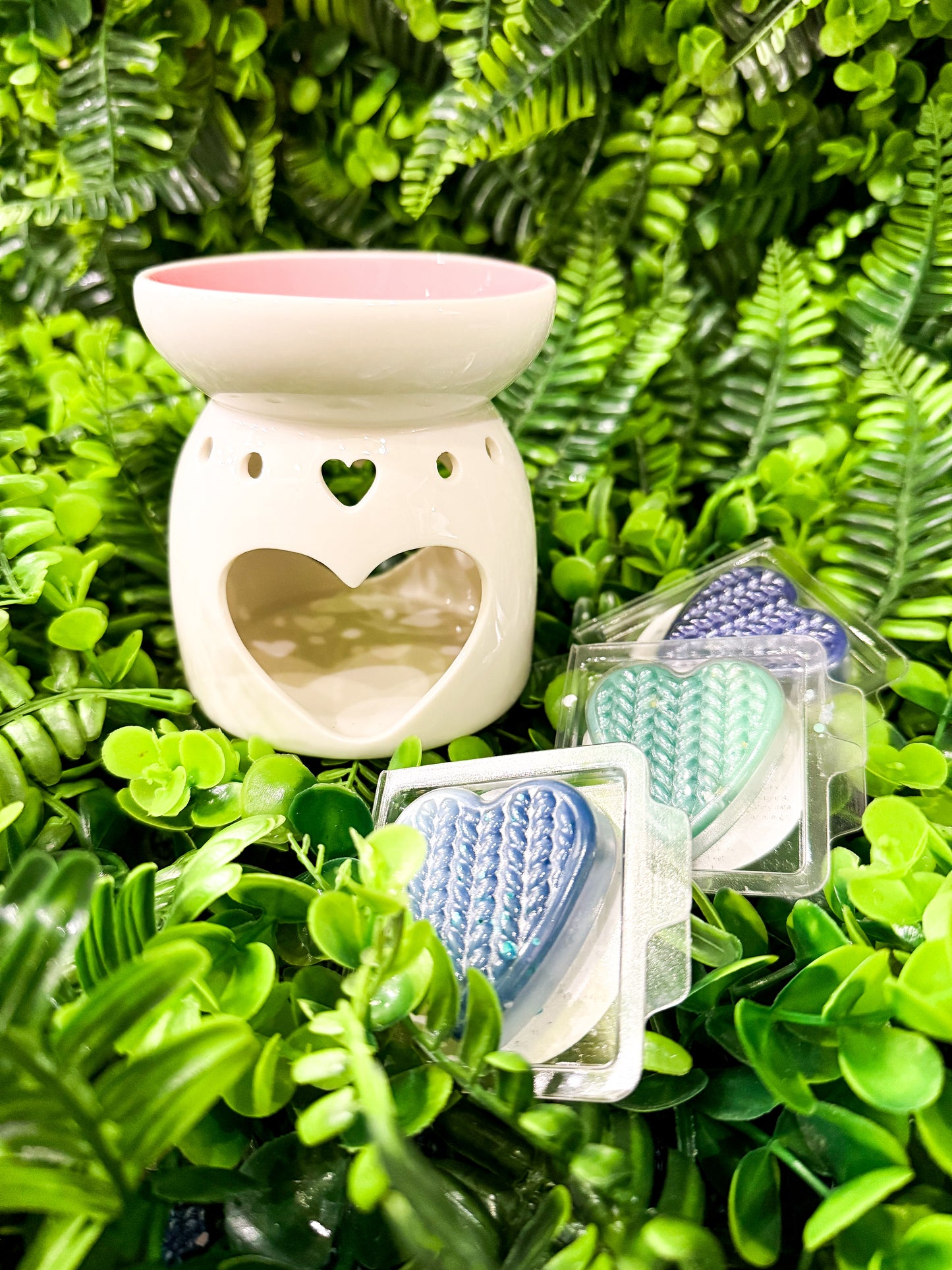 Pink Heart Wax Melt Burner