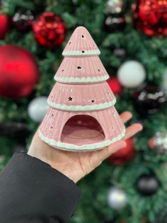 Pink Christmas Tree Oil Burner