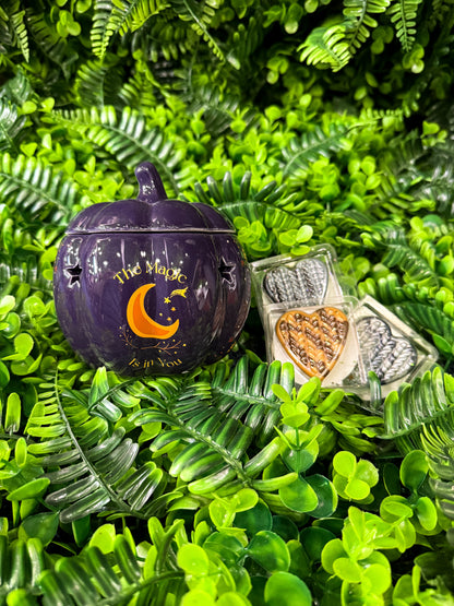 Purple Pumpkin Wax Melt Burner
