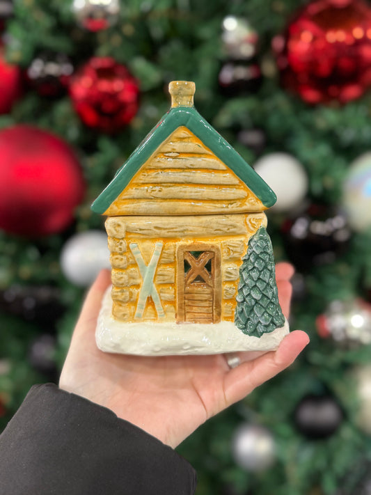 Winter Cabin Ski Chalet Oil Burner