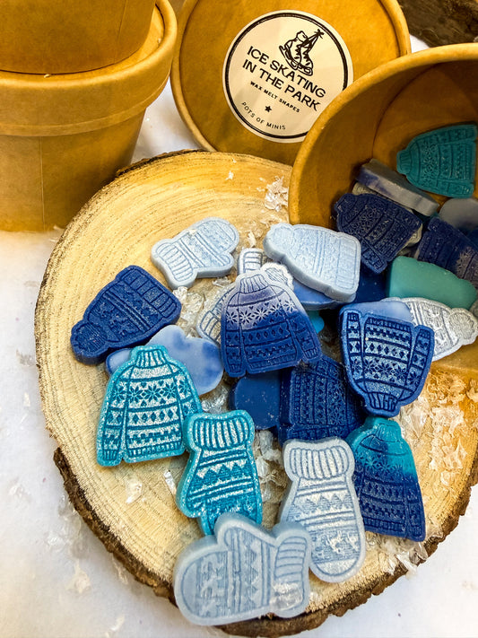 Ice Skating In The Park Pot of Mini's